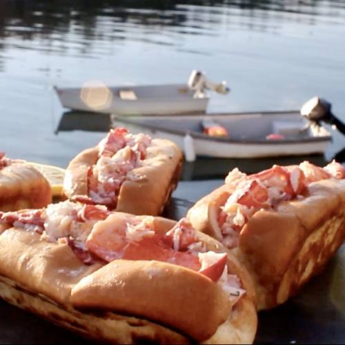 Lobster roll panorama