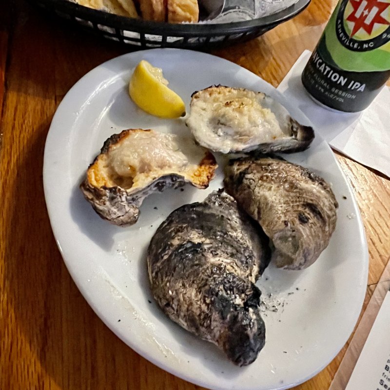 Grilled oysters last night!!